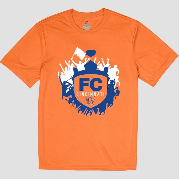 FC Cincinnati Soccer Crew Cotton T-Shirt - Picture 1 of 12